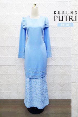 Kurung Putri Baby Blue