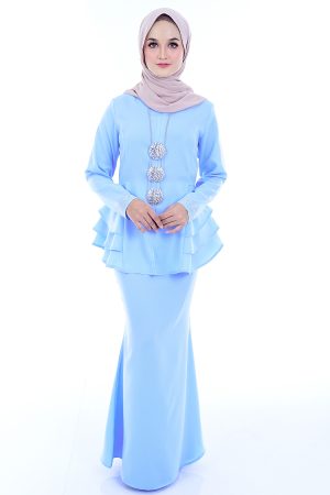 Peplum Mona Baby Blue