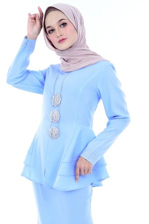 Peplum Mona Baby Blue