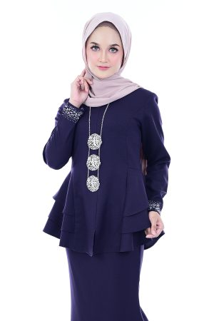 Peplum Mona Dark Purple