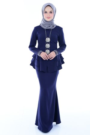 Peplum Mona Navy Blue