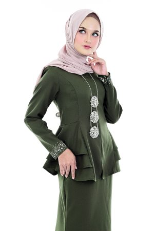 Peplum Mona Olive Green