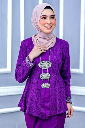 Kebaya Teja Purple Magenta