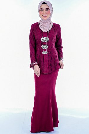 Kebaya Teja Maroon