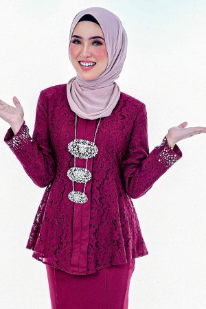 Kebaya Teja Maroon