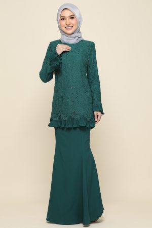 Kurung Nayra Emerald Green