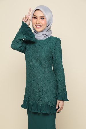 Kurung Nayra Emerald Green