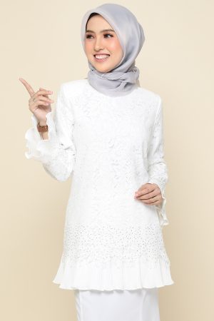 Kurung Nayra White