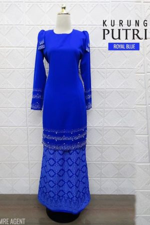 Kurung Putri Royal Blue