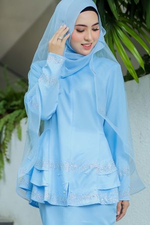 Peplum Safiera Baby Blue