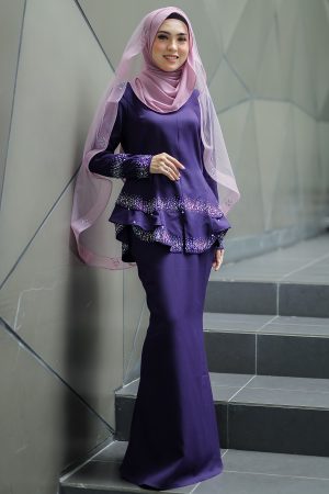 Peplum Safiera Dark Purple