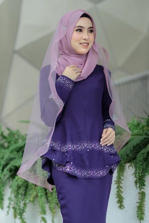 Peplum Safiera Dark Purple