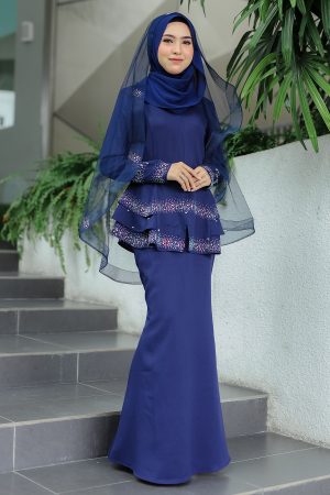 Peplum Safiera Navy Blue