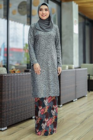 Kurung Farhana Grey