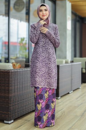 Kurung Farhana Purple