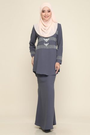 Kurung Sandra Grey