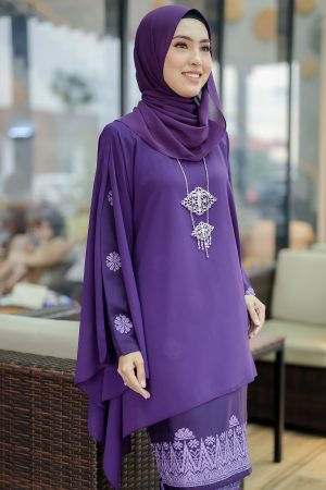 Kurung Permaisuri Dark Purple