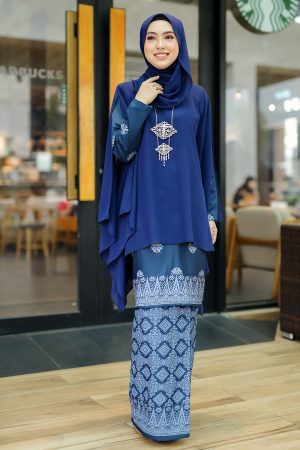 Kurung Permaisuri Navy Blue