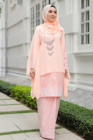 Kurung Permaisuri Peach