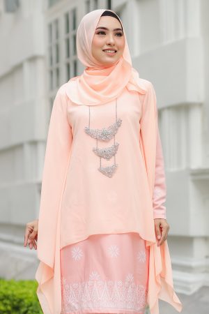 Kurung Permaisuri Peach