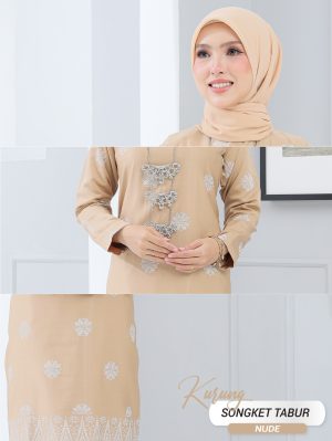 Kurung Songket Tabur Nude