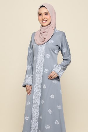 Jubah Songket Grey