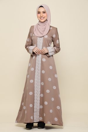 Jubah Songket Mocha