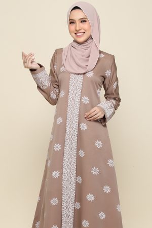 Jubah Songket Mocha