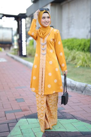 Kebarung Songket Mustard