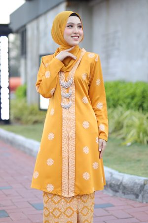 Kebarung Songket Mustard