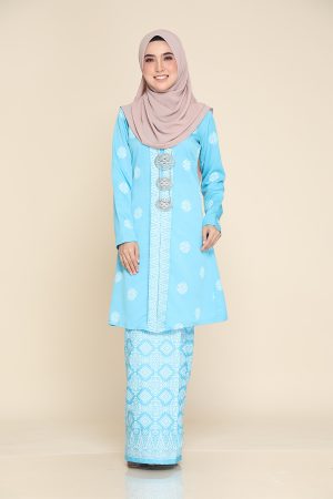 Kebarung Songket Sky Blue