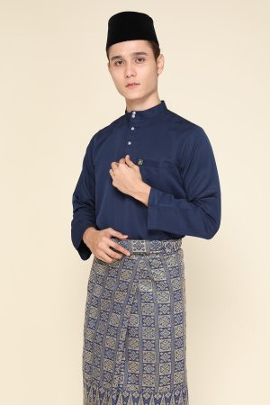 Baju Melayu Abaya Navy Blue