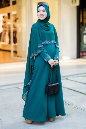 Jubah Ratu Arab Emerald Green