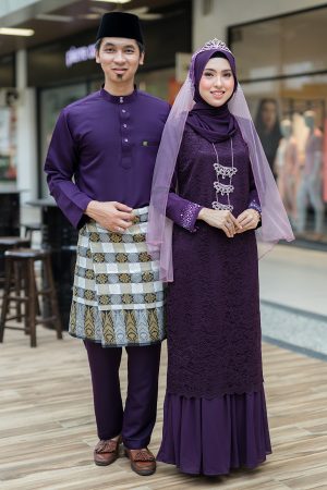 Set Couple Heliza Dark Purple