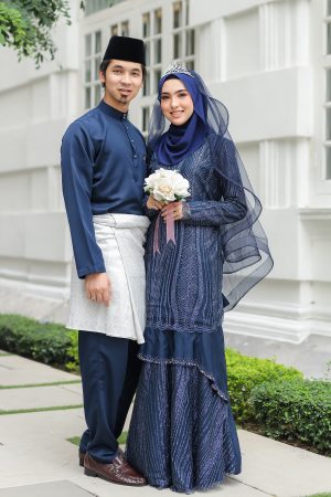 Set Couple Natasya Navy Blue (FULL SET)