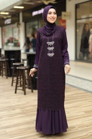 Set Couple Heliza Dark Purple