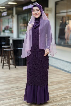 Dress Heliza Dark Purple