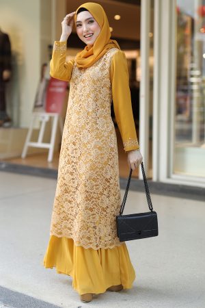 Dress Heliza Mustard