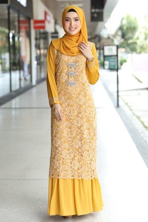 Dress Heliza Mustard