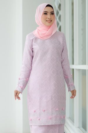 Kurung Songket Original Light Pink