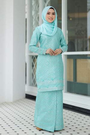 Kurung Songket Original Mint Green