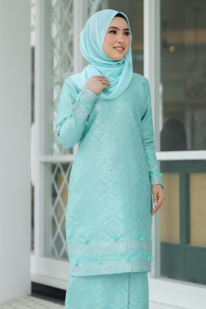 Kurung Songket Original Mint Green