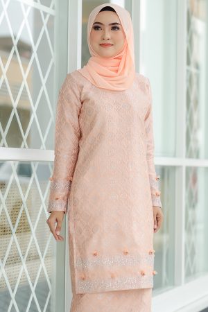 Kurung Songket Original Peach