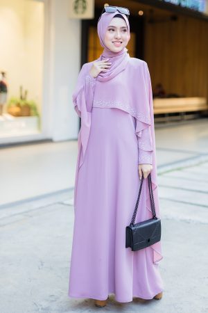 Jubah Ratu Arab Dusty Purple