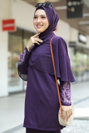 Kurung Aaira Dark Purple