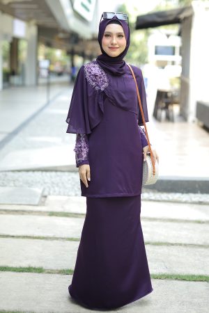 Kurung Aaira Dark Purple