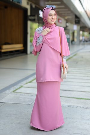 Kurung Aaira Dusty Pink