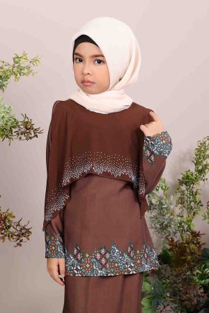 Kurung Seroja Kids Cocoa