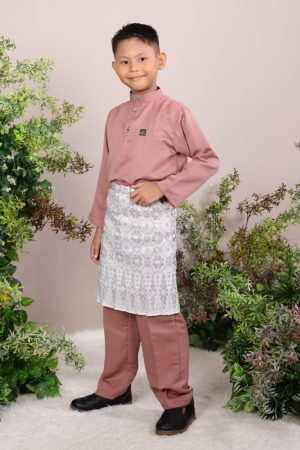 Baju Melayu Kids Rose Gold