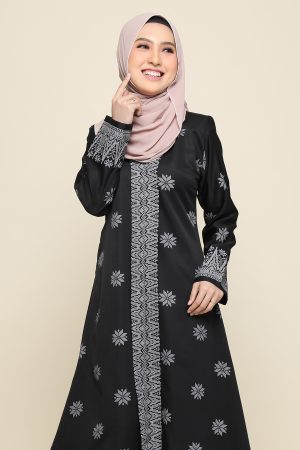 Jubah Songket Black